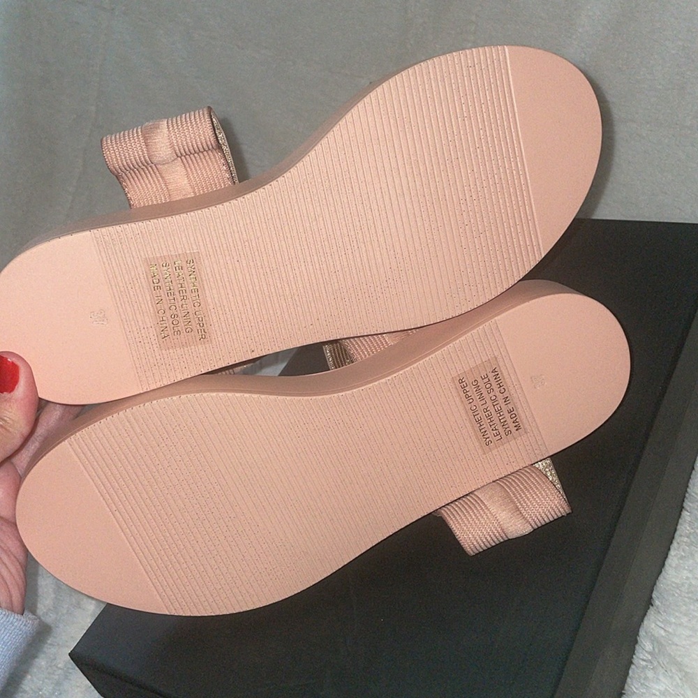 NWT Anthropologie SILENT D FIGITY Sandal in Champagne - Picture 14 of 15